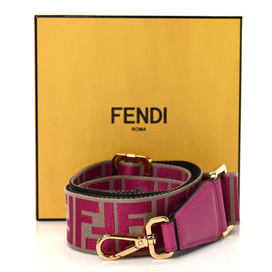 FENDI Ribbon Vitello Seta FF 1974 Pequin Reversible