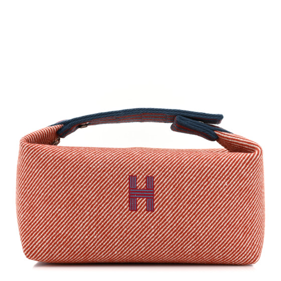 HERMES Wool Small Bride-A-Brac H Natte Pouch Tomette