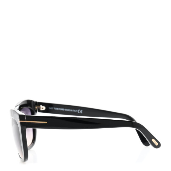TOM FORD Acetate Alistair Cat Eye Sunglasses TF524 Black