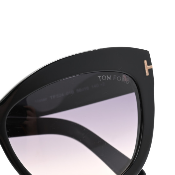 TOM FORD Acetate Alistair Cat Eye Sunglasses TF524 Black