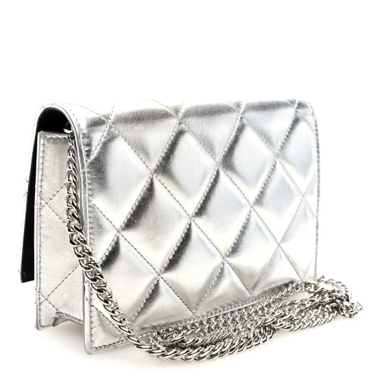 バッグ GADID ANONIEM GERALD ALEXANDER MCQUEEN Metallic Calfskin Quilted Graffiti Skull