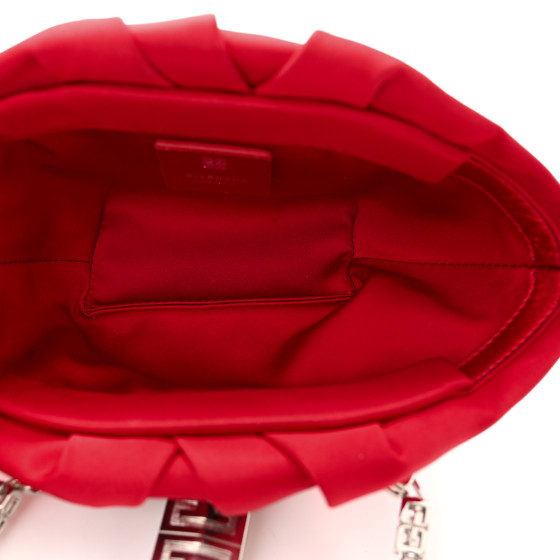 GIVENCHY Satin Mini Kenny Shoulder Bag Red 1310827