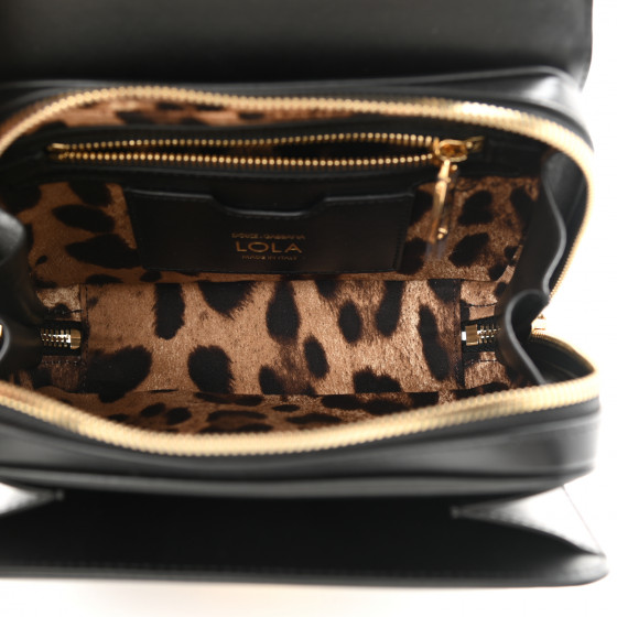 希少 DOLCE&GABBANA ドルガバ Lola レザー クロスボディバッグ DOLCE & GABBANA Calfskin Lola Crossbody Bag Black 1101750