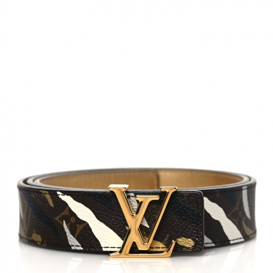 Louis Vuitton ベルト 85/34 Louis Vuitton Ceinture Carre Damier Ebene Belt 85/34 Made in