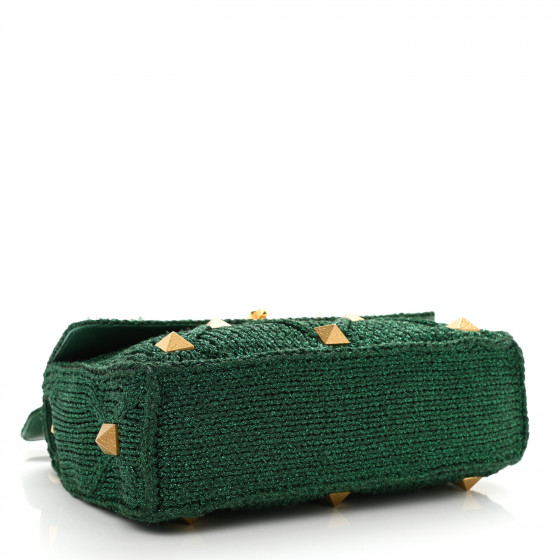 VALENTINO GARAVANI Metallic Woven Lurex Large Roman Stud