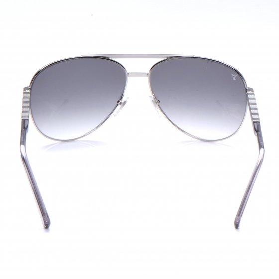 LOUIS VUITTON Metal Attitude Pilote Sunglasses Z0340U Azur