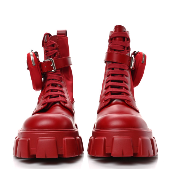 PRADA Spazzolato Rois Re-Nylon Metal Triangle Logo Mens