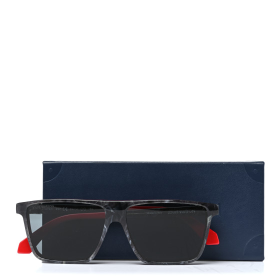 LOUIS VUITTON Z1272E サングラス ポートランド Louis Vuitton Men's Acetate Portland Grey Blue E Sunglasses
