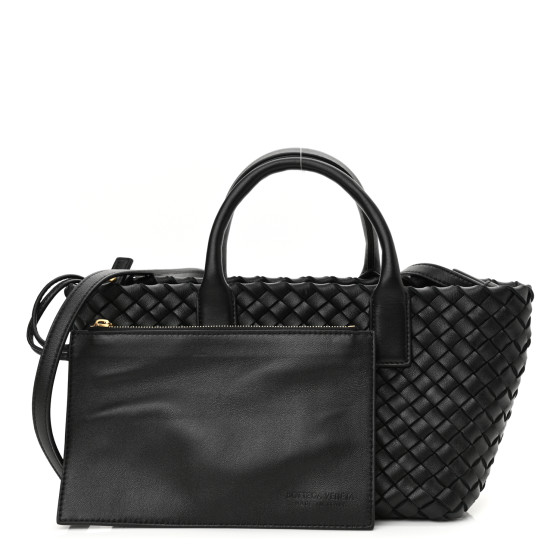 ハンドバッグ BOTTEGA VENETA BLACK LEATHER MINI CABAT HANDBAG Bottega Veneta® Mini Cabat in Black. Shop online now.