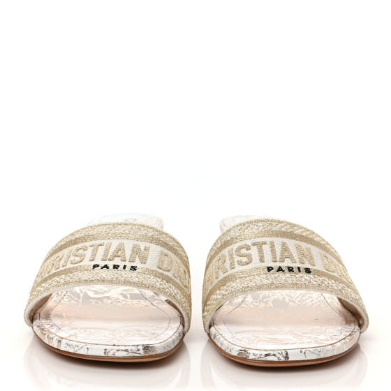 【普段使いにも♪】DIOR★Dway ミュール 日本未入荷☆2024新作【Dior】Dway mule刺繍入コットンミュール