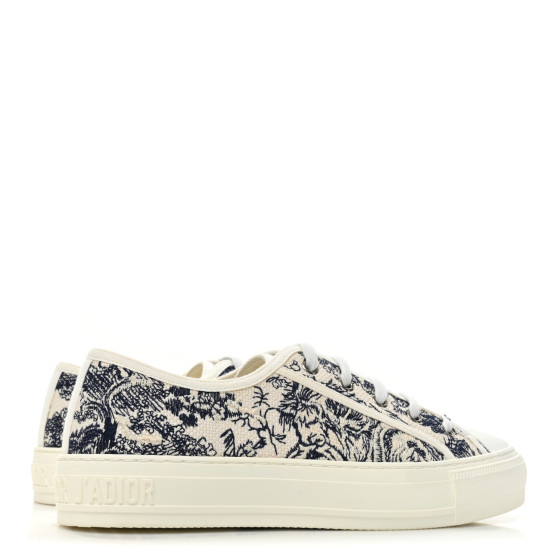Christian Dior クリスチャンディオール CHRISTIAN DIOR Canvas Toile De Jouy Embroidered Womens Walk