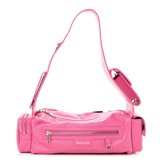 【BALENCIAGA】HAND BAG pink Pink Balenciaga Hourglass Leather Satchel | Designer Revival