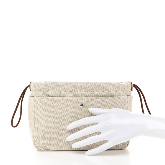 HERMES Fourbi 20 Bag Insert PM Naturel 1223692 | FASHIONPHILE