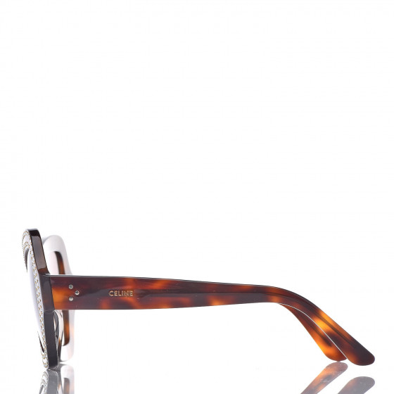 CELINE Acetate Crystal Butterfly Sunglasses CL 4067IS Dark