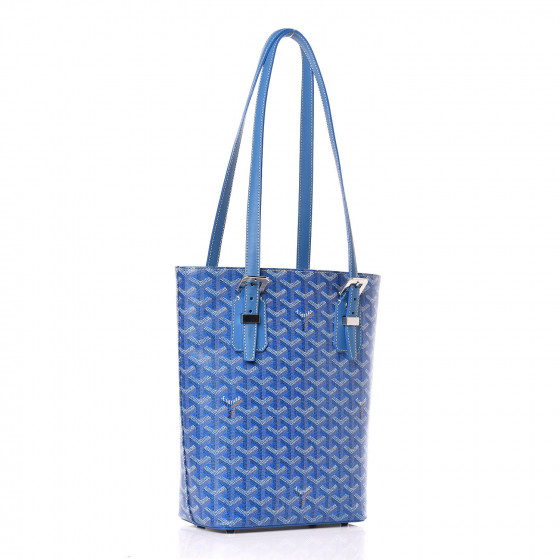 GOYARD Goyardine Marie Galante PM Sky Blue 409136 | FASHIONPHILE