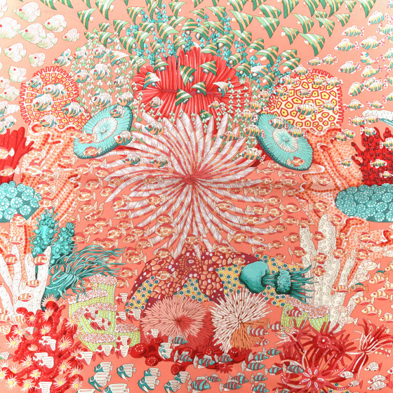 HERMES Silk Rencontre Oceane Scarf 90 560967 | FASHIONPHILE