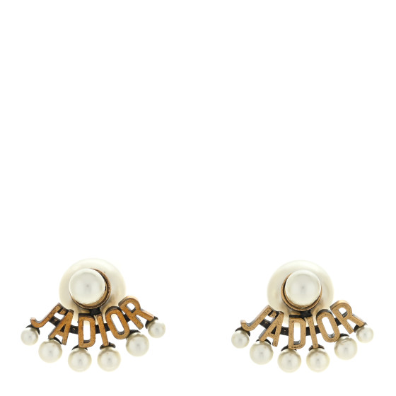 CHRISTIAN DIOR Pearl J'Adior Dior Tribal Earrings 1339155