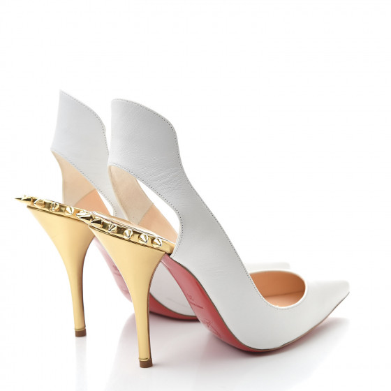 CHRISTIAN LOUBOUTIN Kid Specchio Survivita 100 Slingback