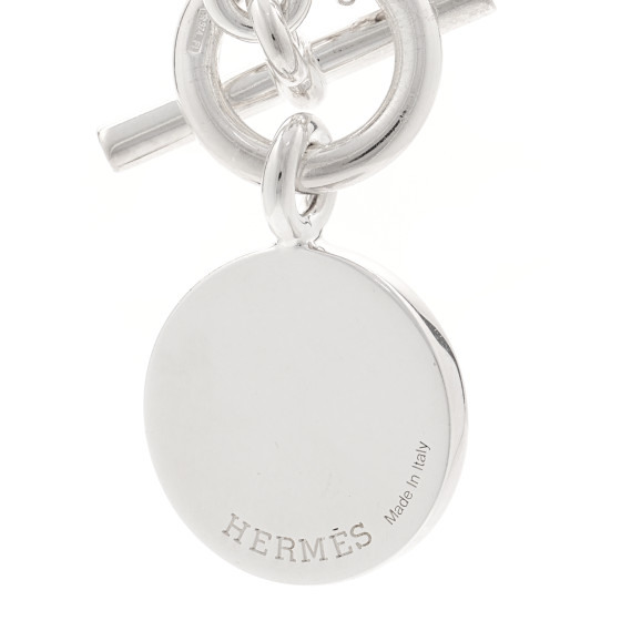 HERMES Sterling Silver Amulettes H Confettis Pendant