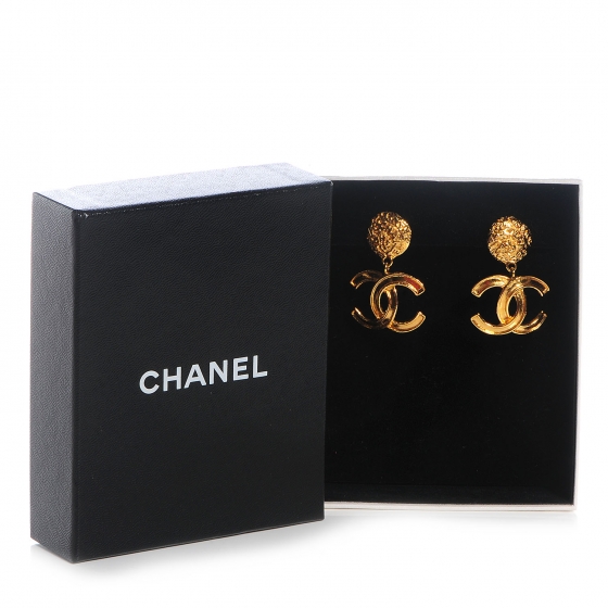 ★Chanel☆ Classic money clip 即発送可能 CHANEL Gold Plated CC Logos Vintage Clip Earrings #505c Rise