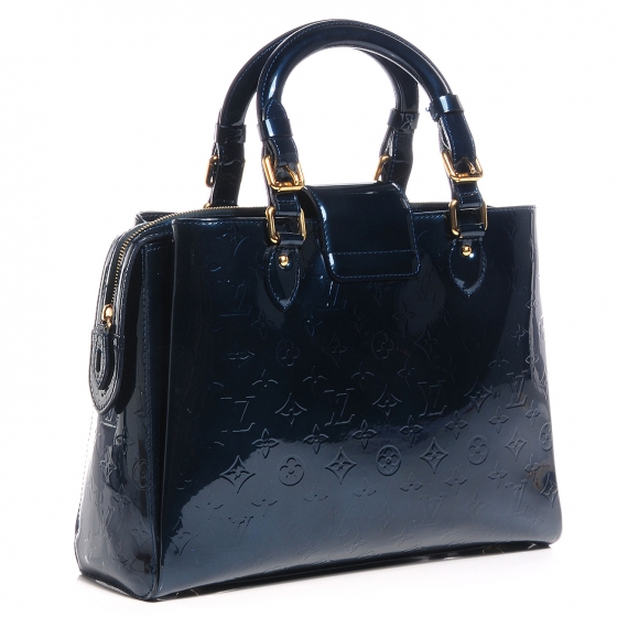 Louis Vuitton // Bleu Nuit Vernis Melrose Avenue Bag – VSP Consignment