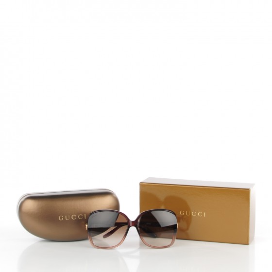 GUCCI sunglasses Heart brown 赤茶 ラブリーハート GUCCI GG Heart Sunglasses 3500/S Brown 129907 | FASHIONPHILE