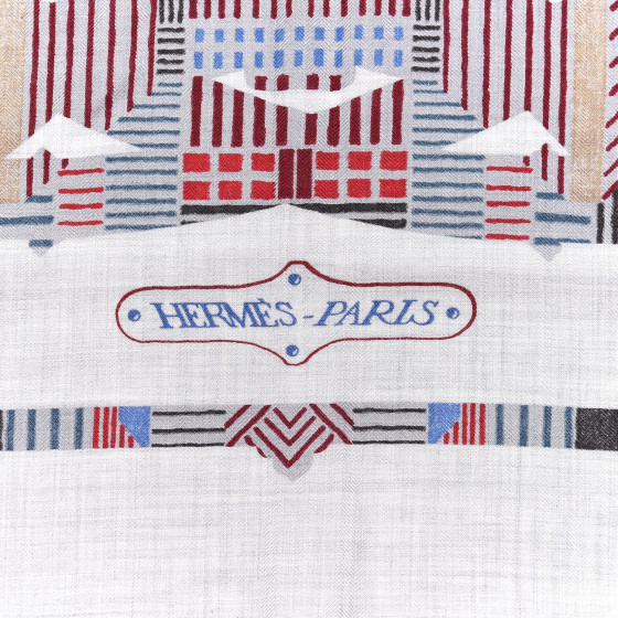 HERMES Cashmere Silk Cavalcadour Shawl 140 423950 | FASHIONPHILE