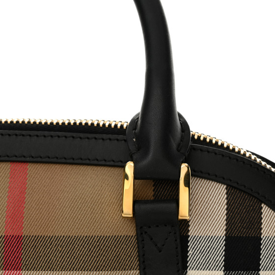 BURBERRY Bridle Calfskin House Check Small Orchard Bowling