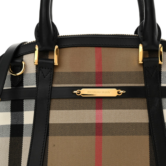 BURBERRY Bridle Calfskin House Check Small Orchard Bowling