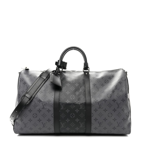 ボストンバッグ Keepall Bandouliere Monogram Eclipse Reverse 50 M45392 Keepall Bandoulière 55 Oversized Duffle | LOUIS VUITTON ®