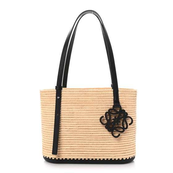 LOEWE X PAULA'S IBIZA Raffia Calfskin Small Square Basket