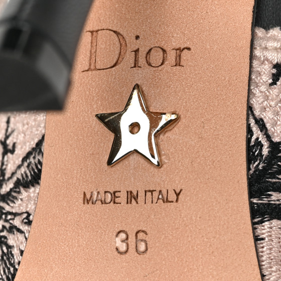 CHRISTIAN DIOR Canvas Jardin Botanique Embroidered J'Adoir