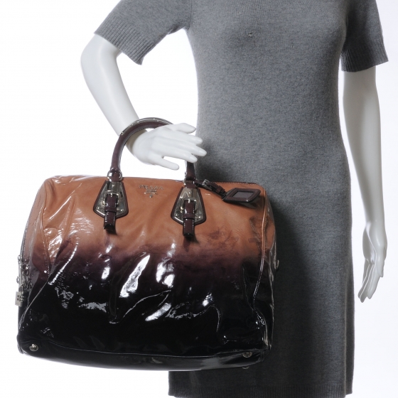 PRADA バッグ PRADA Vernice Sfumata Bowler 47800 | FASHIONPHILE