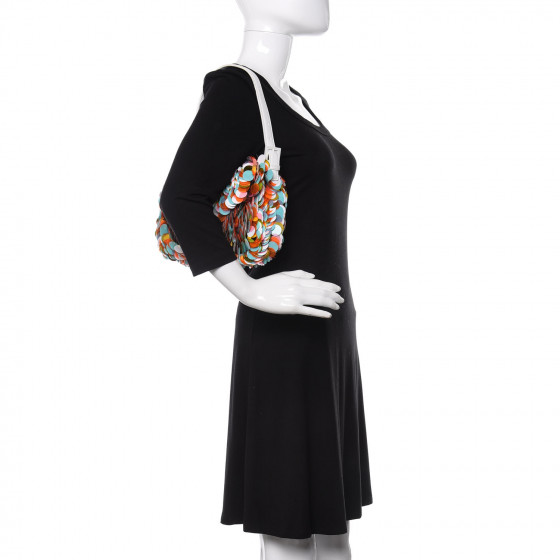 FENDI Sequin Maxi Paillettes Cuoio Lucido Baguette