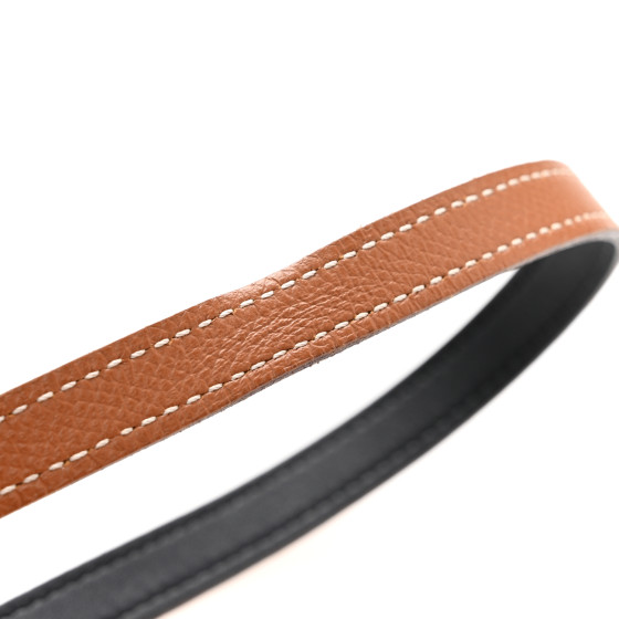 HERMES Swift Epsom 13mm Focus Belt 65 Black Gold 1627855