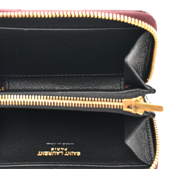 SAINT LAURENT Patent Matelasse Chevron Monogram Cassandre