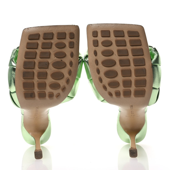 サンダル・ミュール Bottega Veneta Light green nappa leather Lido sandals Bottega Veneta Light Green Nappa Leather Lido Sandals