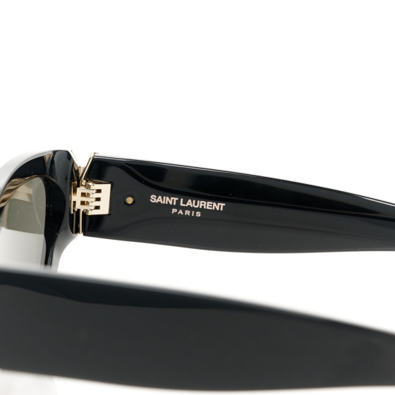 【関税&送料込】Saint Laurent Printed Acetate Sl M94 Sunglas Saint Laurent Sl M94 Women Black Cat Eye Sunglasses
