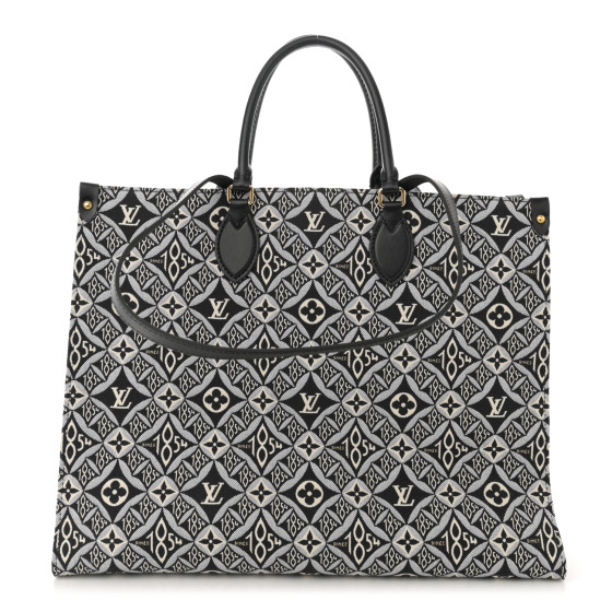 LOUIS VUITTON Jacquard Since 1854 Onthego GM Grey 1629446