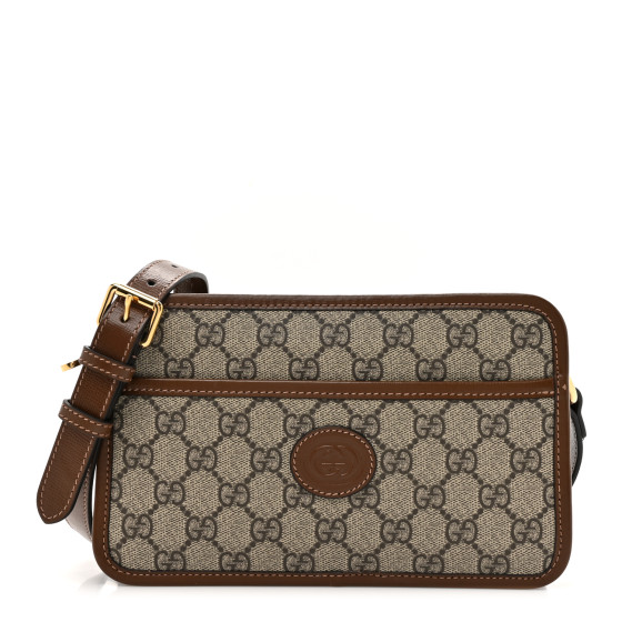 GUCCI GG Supreme Monogram Azalea Calfskin Mini Retro