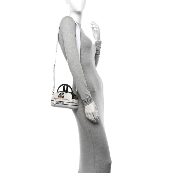 【ヴィンテージ】Rank:A☆Dior WHITE MONTAIGNE ショルダー Bag CHRISTIAN DIOR Grained Calfskin 30 Montaigne Chain Flap Bag