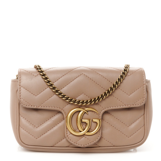 ショルダーバッグ・ポシェット GUCCI GG Marmont Super Mini Bag GUCCI GG Marmont mini quilted leather shoulder bag | NET-A
