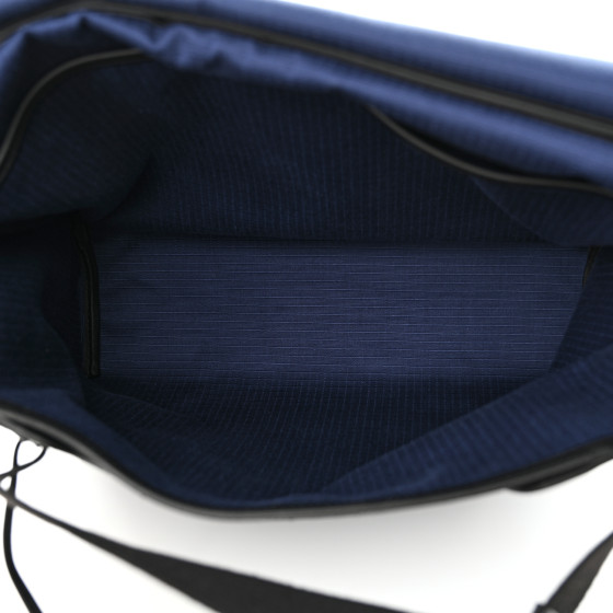 HERMES Bivoac Canvas Swift Allback Messenger Bag Bleu Saphir