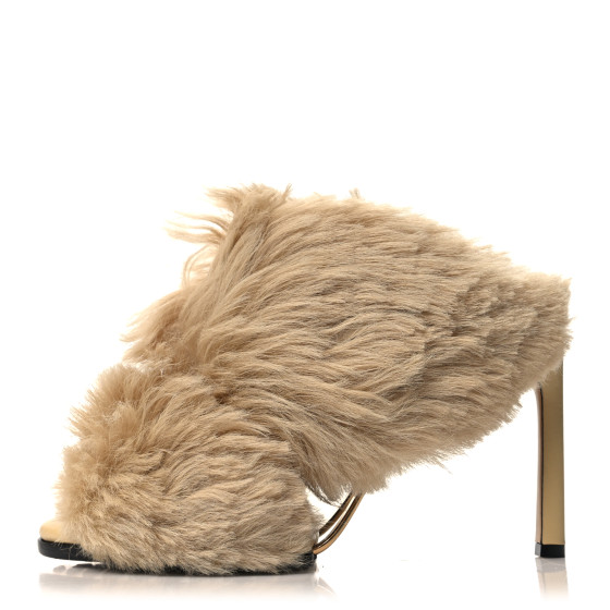 サンダル・ミュール [BOTTEGA VENETA] Shearling Puddle Sandals BOTTEGA VENETA Shearling Curve Soft Poodle Slide Sandals 37