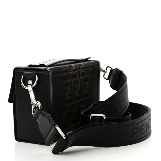 FENDI FF Eclissi Jacquard Vitello King Baguette Soft Trunk