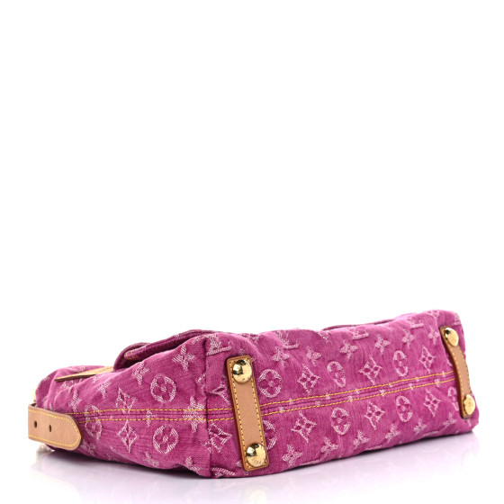Louis Vuitton 2000s Pink Monogram Denim Heels Size 40 / US