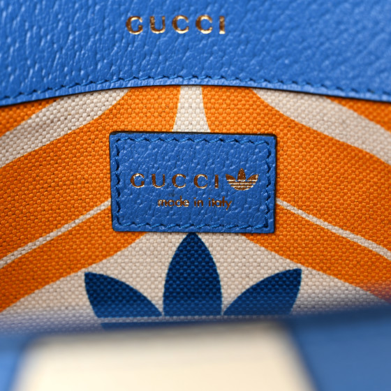 GUCCI X ADIDAS Textured Dollar Calfskin Web Trefoil Mini