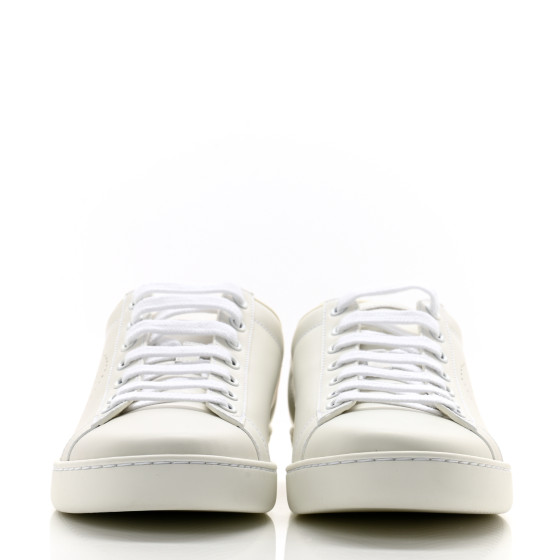 GUCCI Calfskin Interlocking G Perforated Womens Ace Sneakers