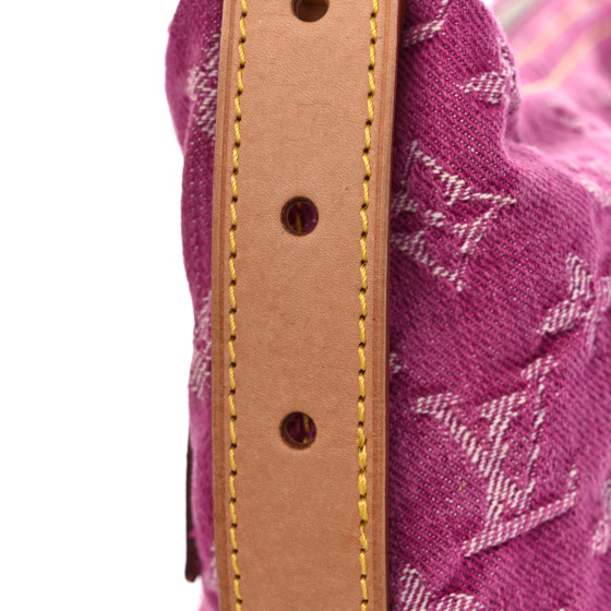 LOUIS VUITTON Denim Baggy PM Fuchsia 1547621 | FASHIONPHILE