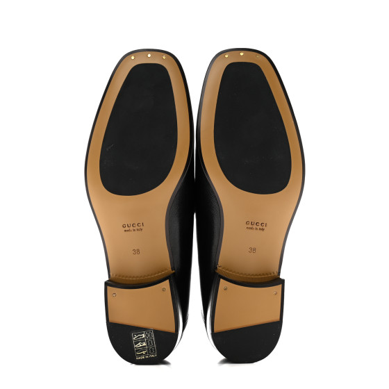 【美品】GUCCI ブラック ローファーミュール Size: 8 美品】GUCCI ブラック ローファーミュール Size: 8
